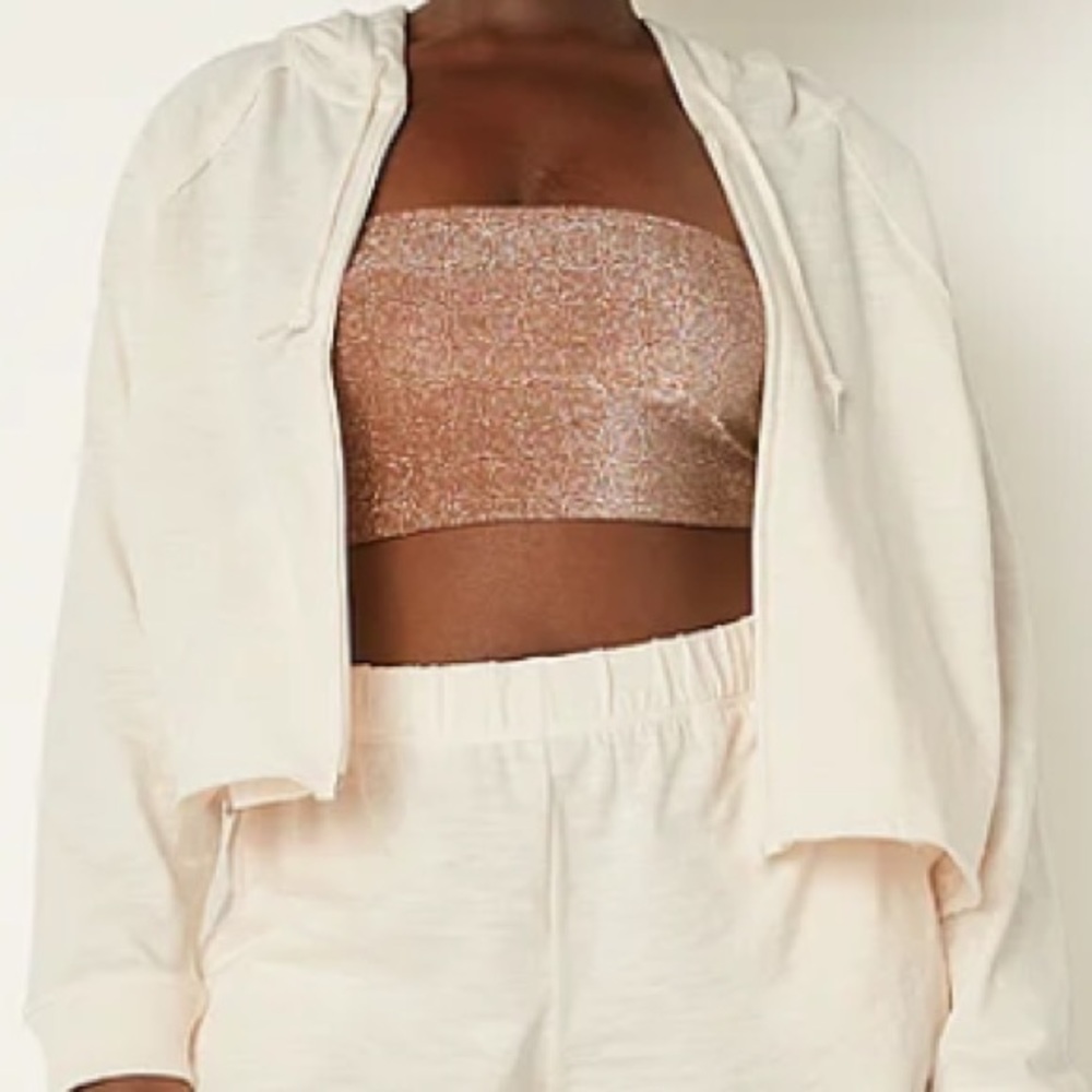 PINK Summer Lounge Cotton Zip-Up Hoodie - Picture 4 of 5